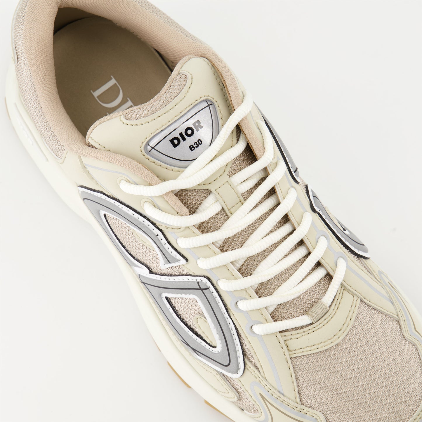 Dior Beige Microfiber Sneakers B30