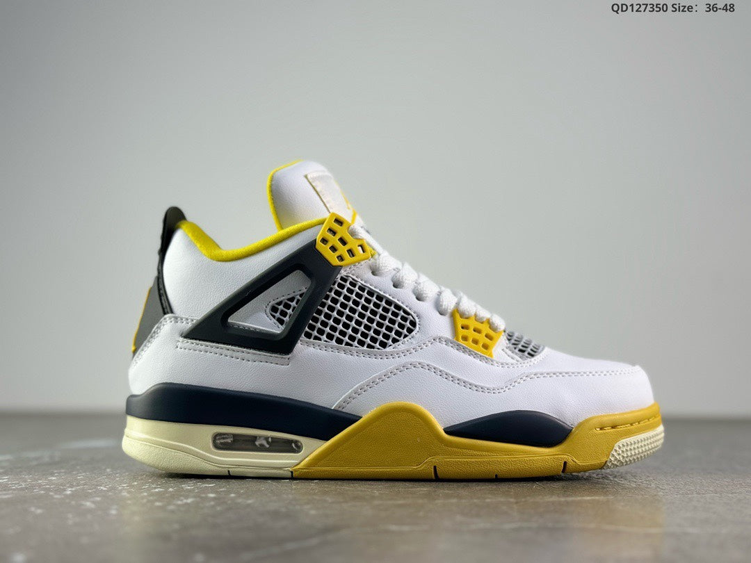 Air Jordan 4 White Coconut Milk Vivid Sulfur Anthracite AQ9129-101