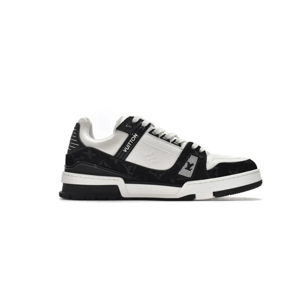 Louis Vuitton Trainer Black And White Cloth Cover VL1202