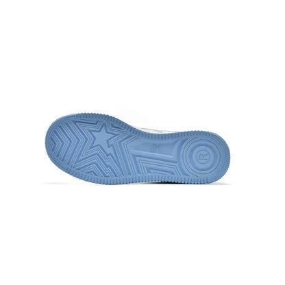 Bapesta A Bathing Ape Bape Sta Low White Blue 1M70-191-001
