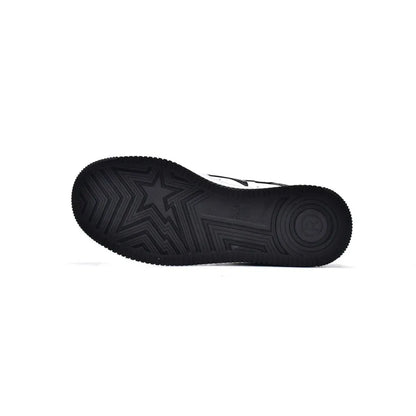 Bapesta Bathing Ape Bape Sta Low Black White 1H70-191-001